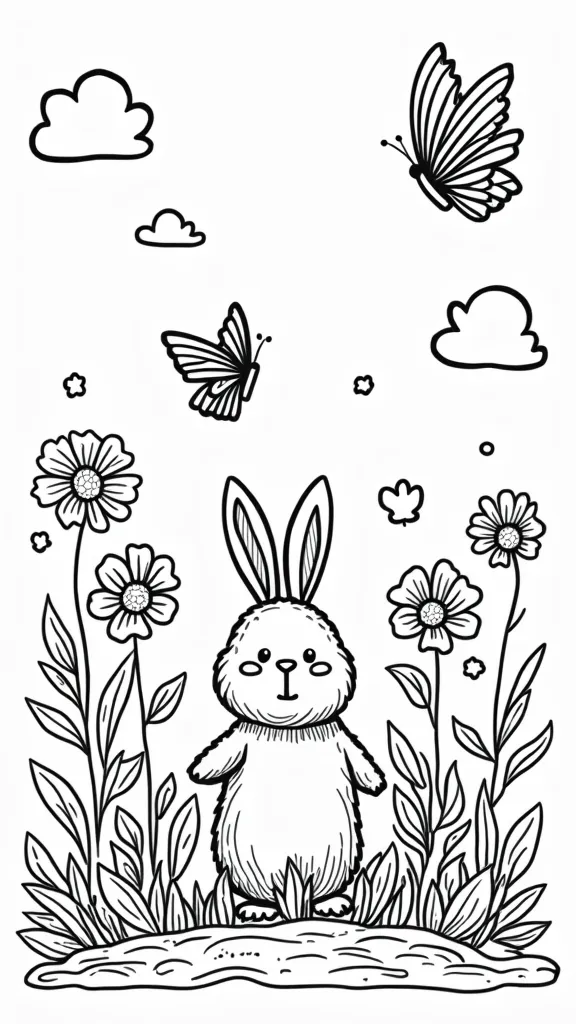 kids spring coloring pages